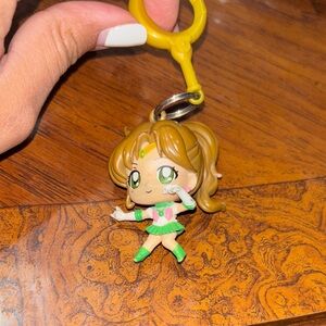 Cute Anime Keychain with Green Outfit